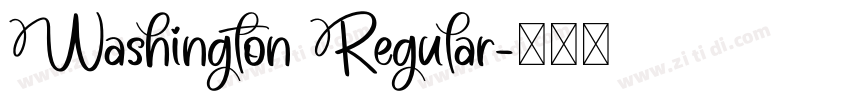 Washington Regular字体转换